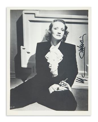 DIETRICH, MARLENE. Group of 19 Photographs Signed, MaDietrich.